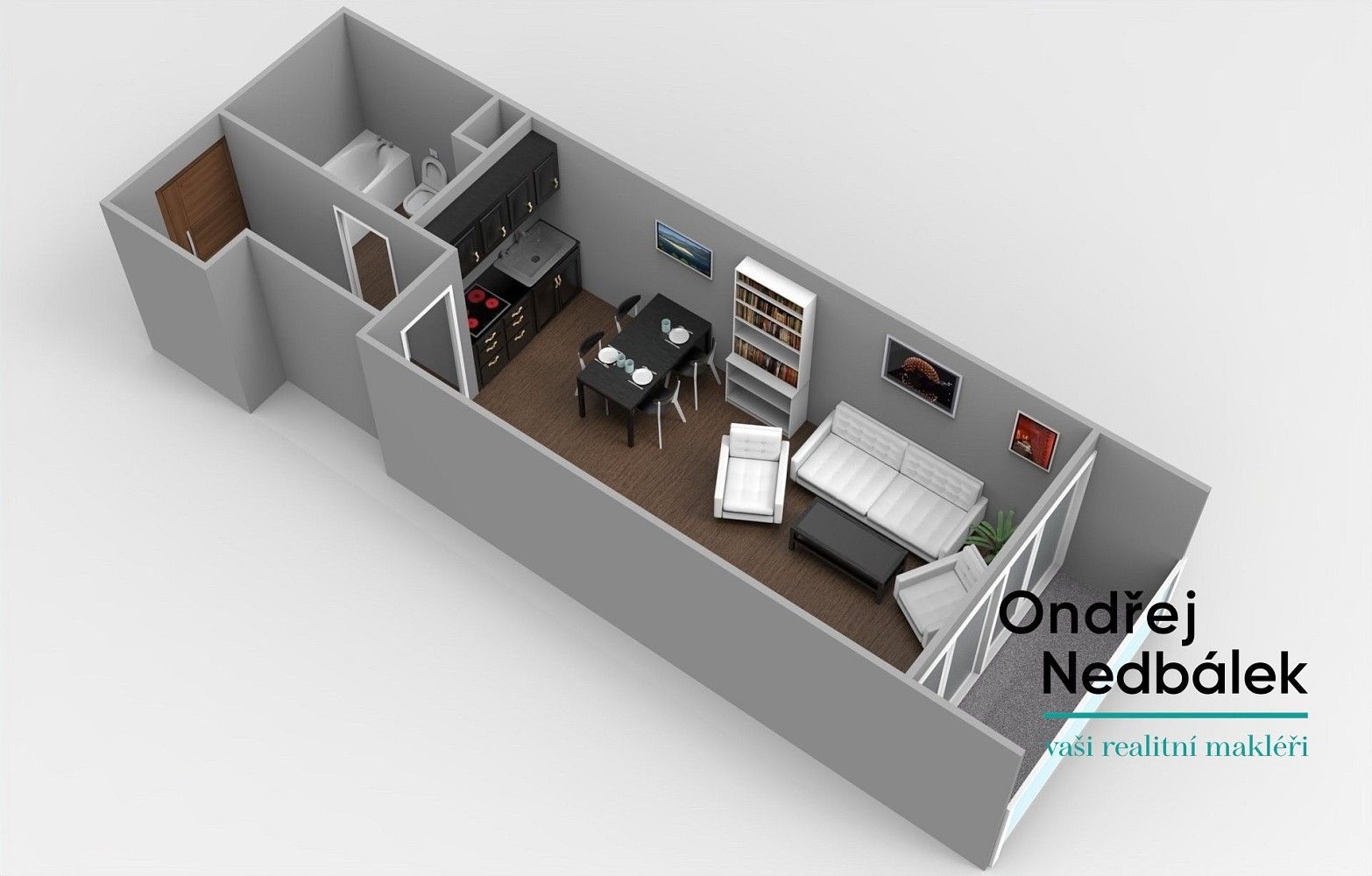 1+kk, Zlín, Zlínský kraj, 29 m² - 2