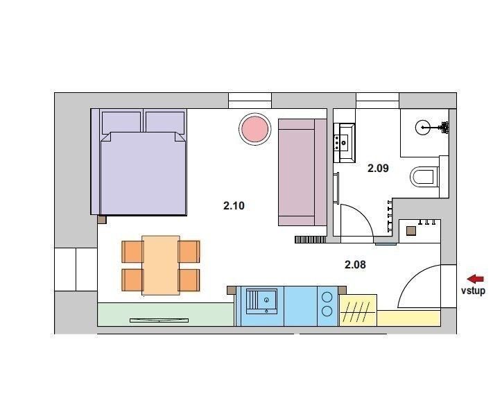 Byt 1+kk · 26 m² · Bedřichov - 4