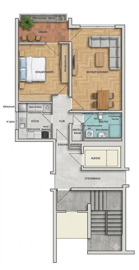 2+1, Oberschleißheim Oberschleißheim Bayern 85764, 53 m² - 2
