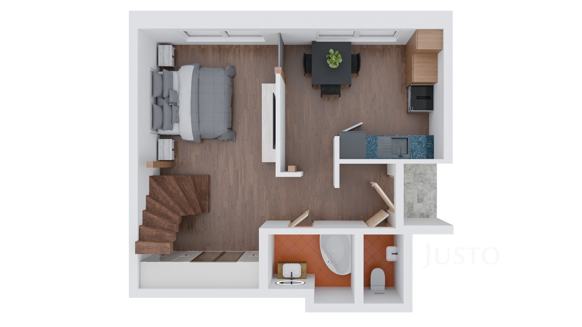 Byt 1+kk · 42 m² · Šmeralova 92, Třeboň II - 4