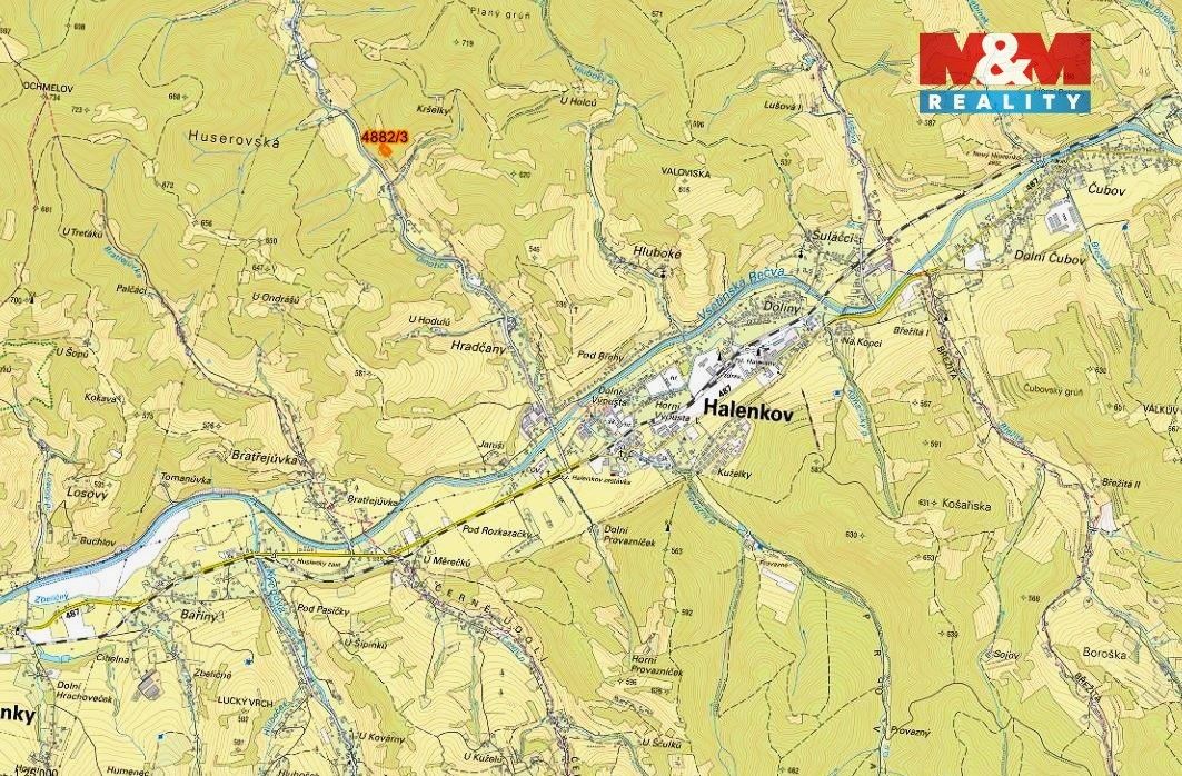 Prodej pozemek pro bydlení - Halenkov, 756 03