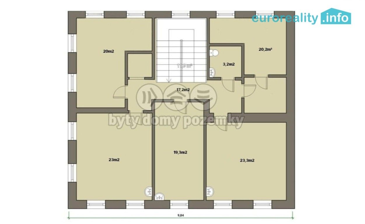 Pronájem obchodní prostory - Zámecký vrch 423, Karlovy Vary, 20 m² - 5