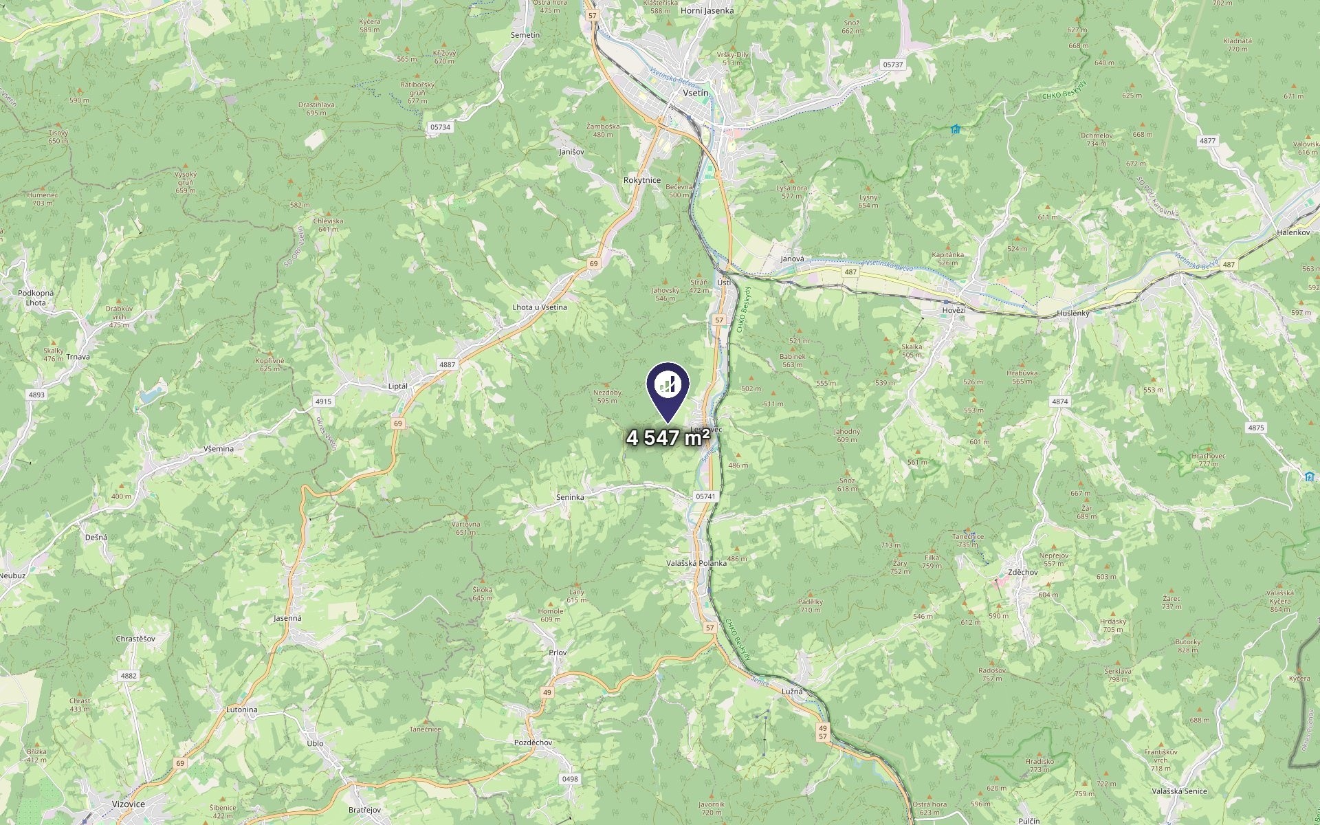 Louka · 4 547 m² · Leskovec - 3