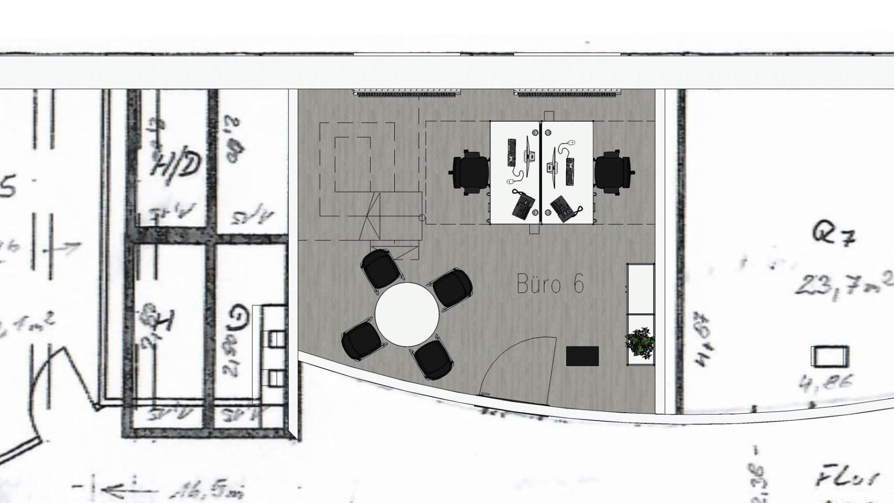 Pronájem kancelář - Giesensdorfer Str. 29 Berlin Lichterfelde Berlin 12207, 33 m² - 5