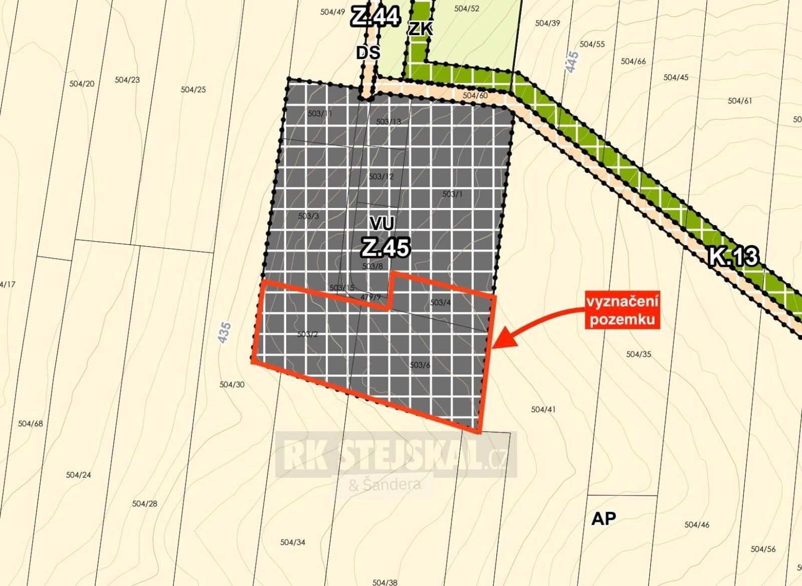 Komerční pozemek · 11 525 m² · Pod Strání 1, Hůry - 3