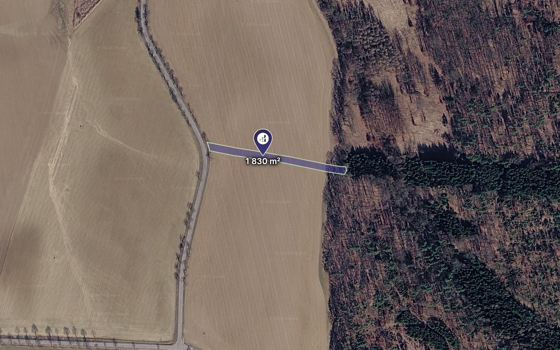 Zemědělský pozemek, 1 830 m²