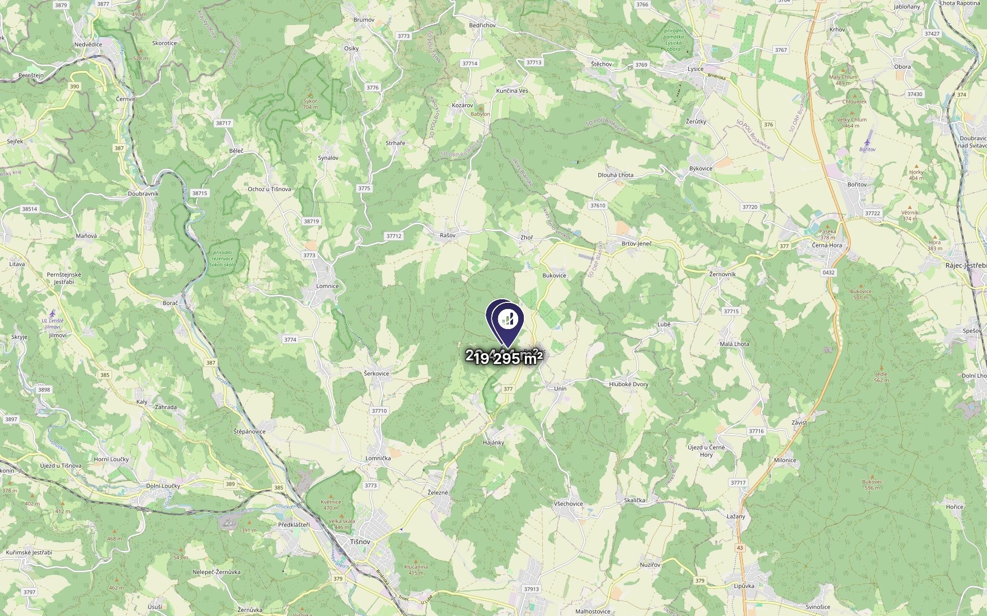 Les · 39 739 m² · Tišnov - 3
