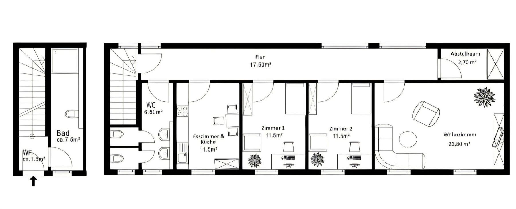 4+1, Baubergerstraße 5 München Moosach Bayern 80992, 94 m² - 2