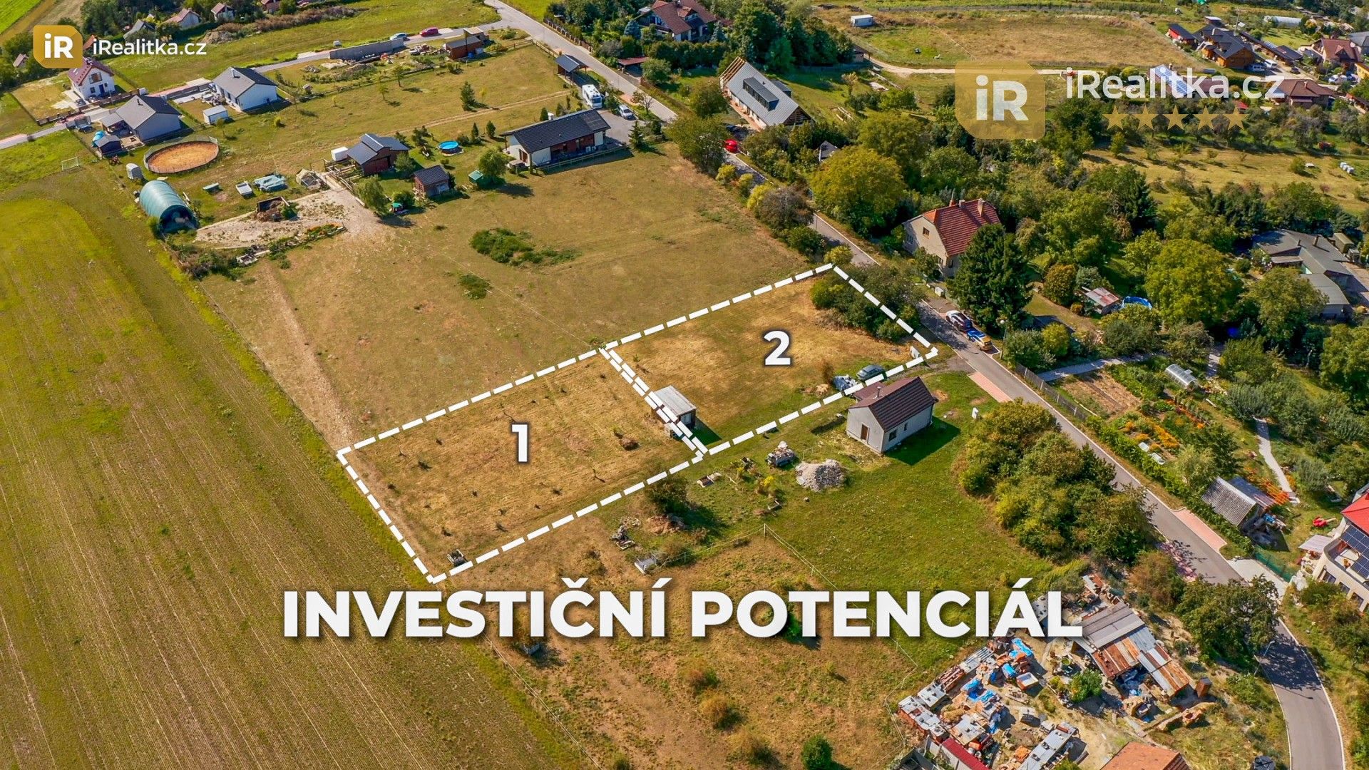Pozemky pro bydlení, Charvatce, 1 910 m² - 2