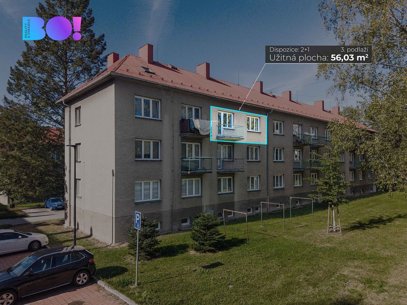 2+1, Školská čtvrť, Frenštát pod Radhoštěm, okres Nový Jičín, 54 m² - 2