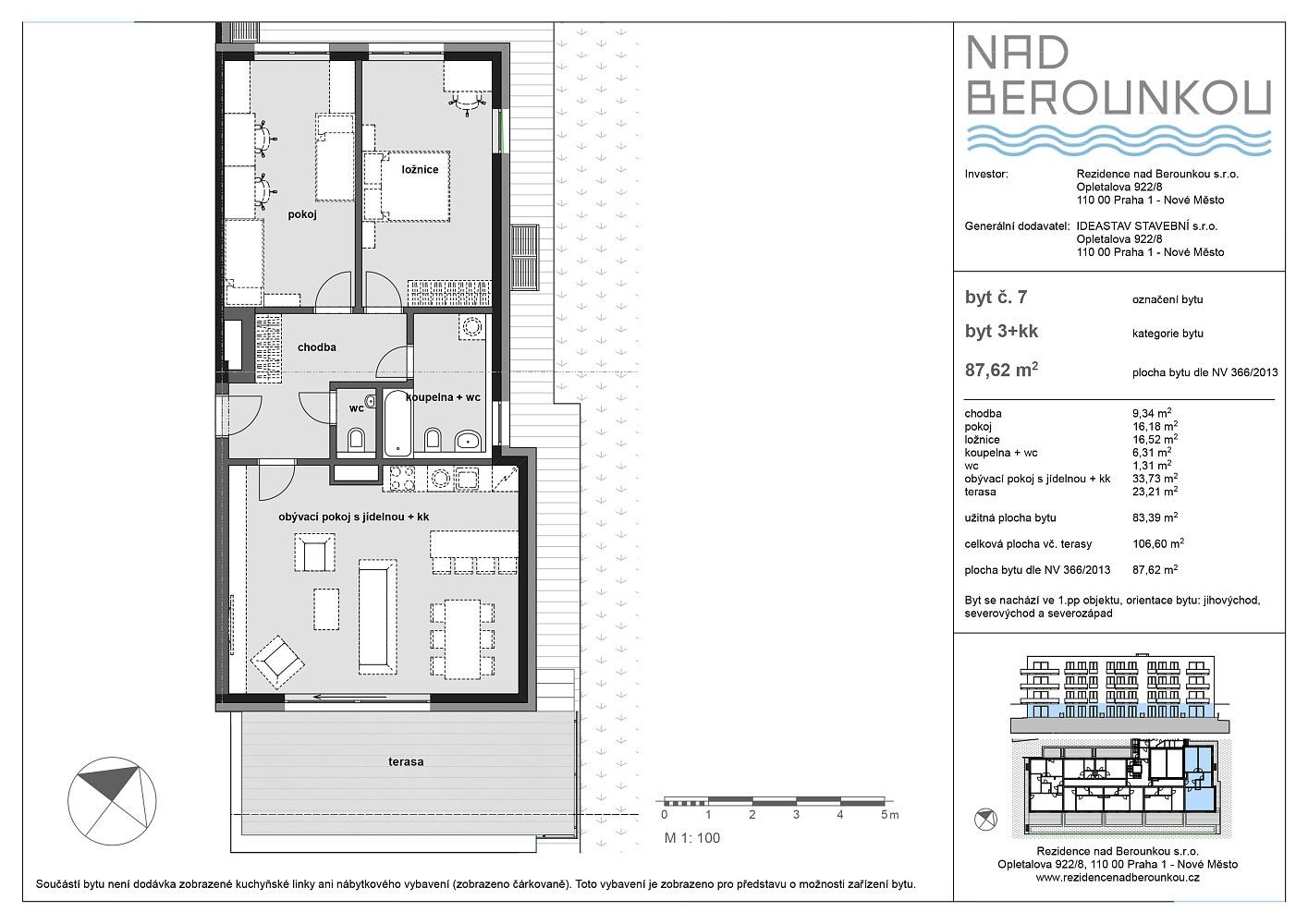 Byt 3+kk · 83 m² · Karlická, Praha 5 - Radotín - 3