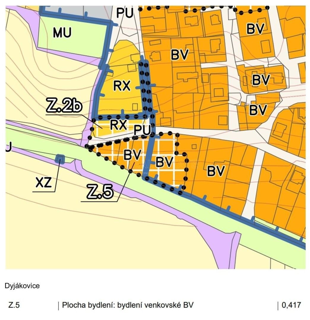 Prodej pozemek pro bydlení - Dyjákovice, 4 308 m² - 5