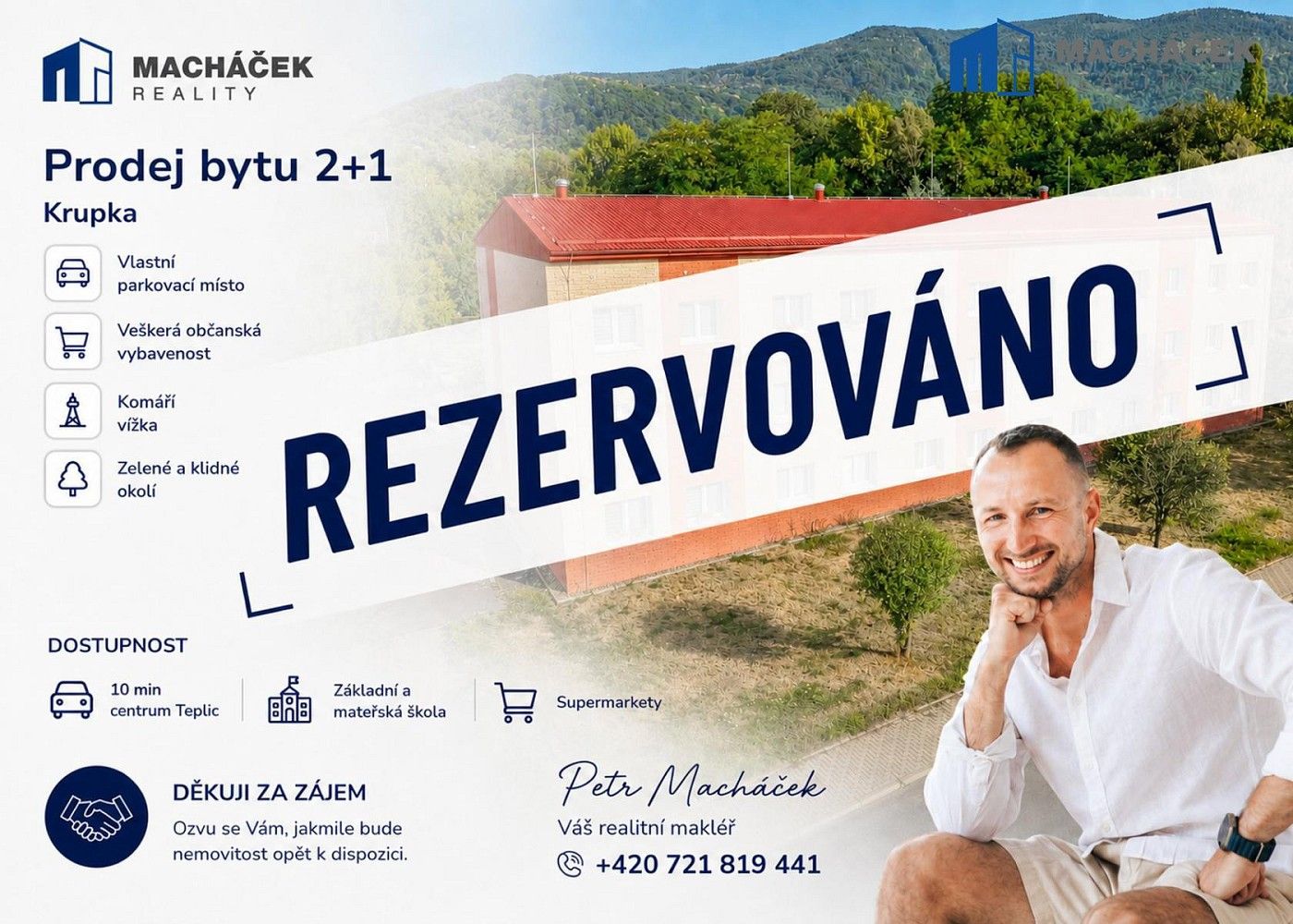 2+1, Dlouhá, Krupka - Bohosudov, okres Teplice, 43 m² - 2