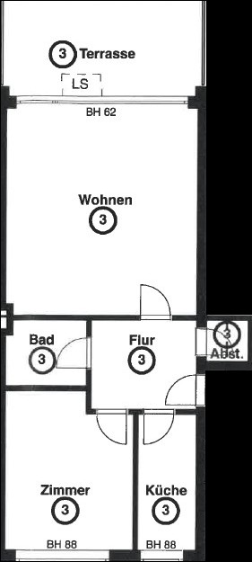 2+1, Holstenhofweg 8 Hamburg Wandsbek Hamburg 22041, 62 m² - 2