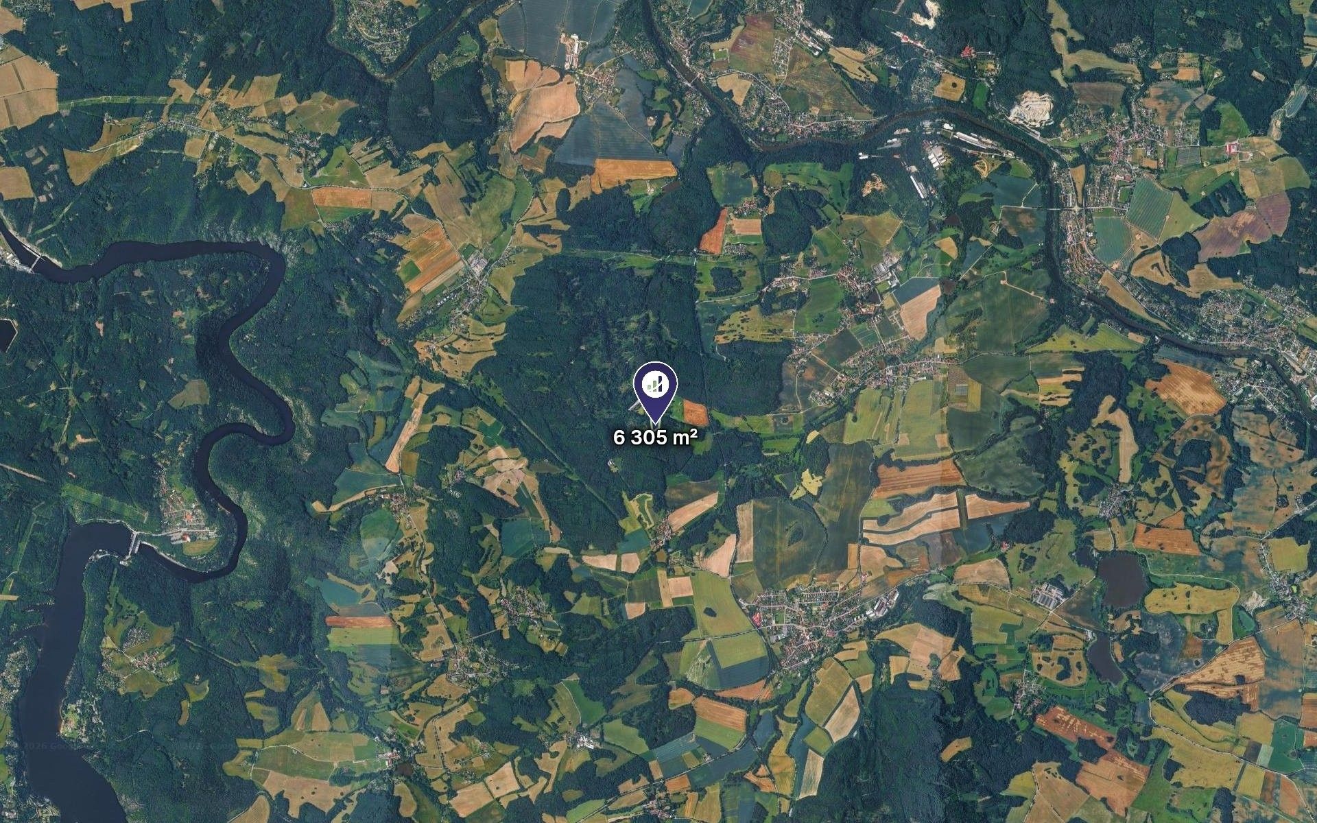 Louky, Netvořice, 6 305 m² - 2