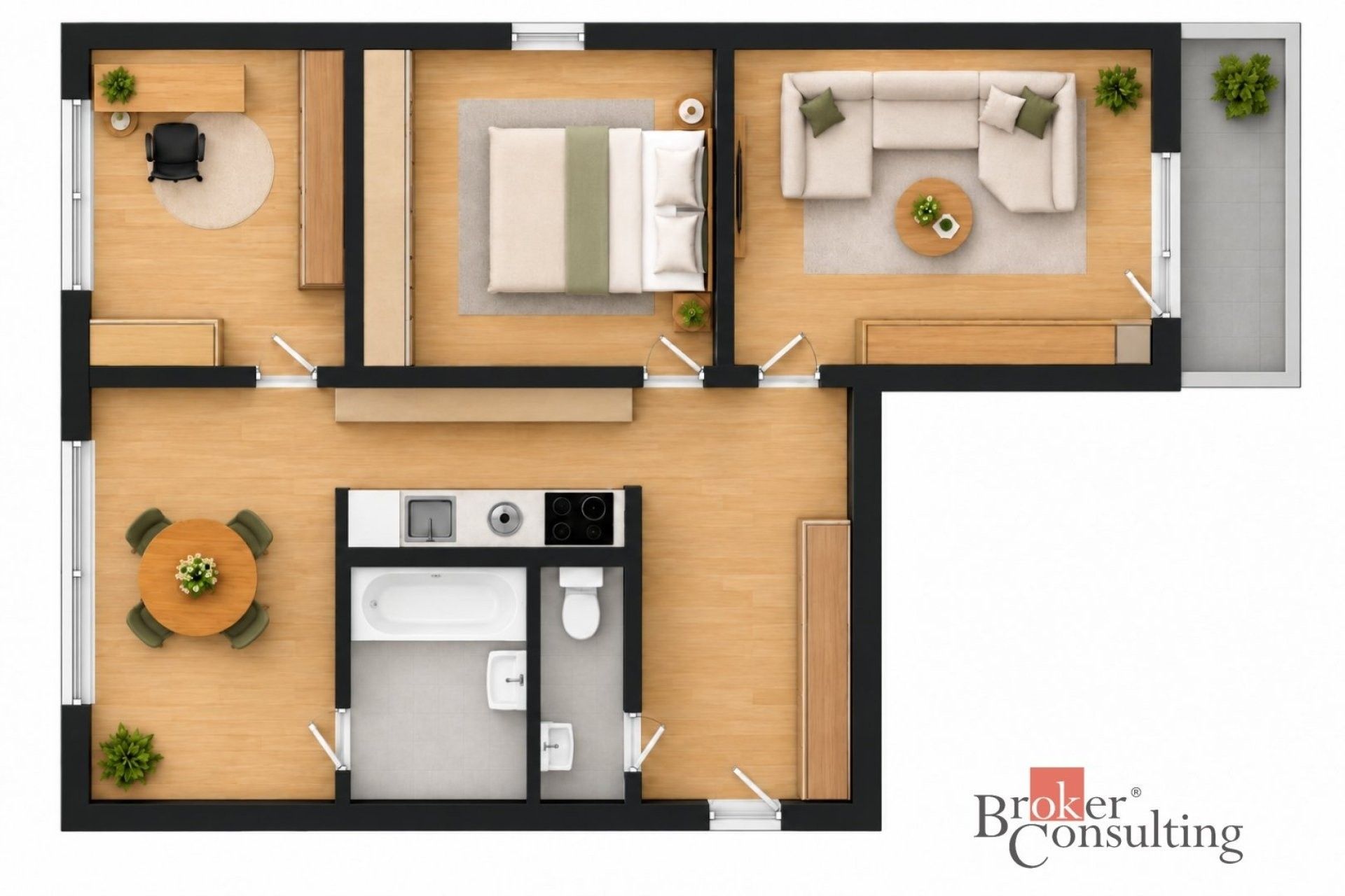 Prodej byt 3+1 - U Retexu, Klatovy, 65 m² - 5