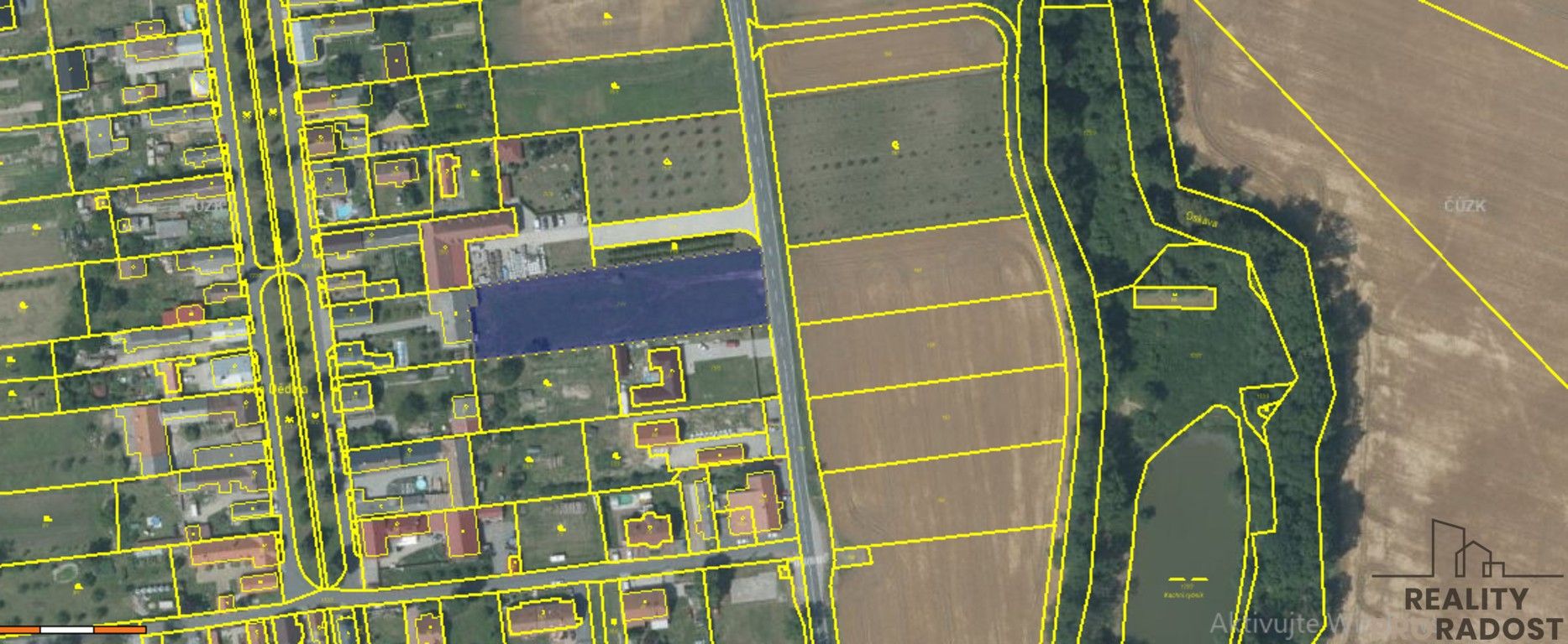 Pozemky pro bydlení, Uničov, 3 546 m² - 2
