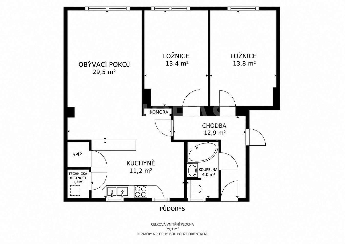Byt 3+kk · 71 m² · Jedličkova, Lysá nad Labem, okres Nymburk - 3