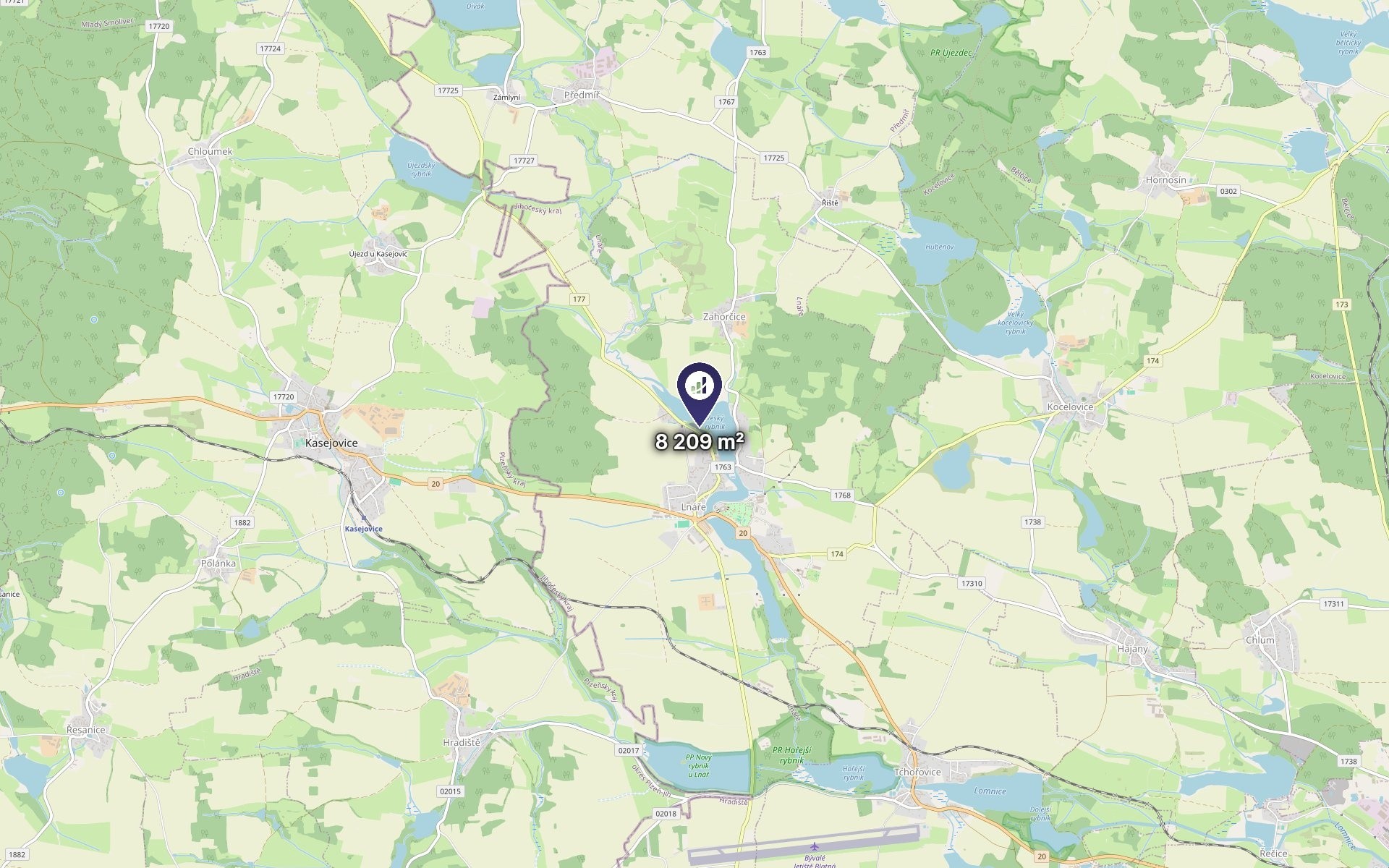 Louka · 8 209 m² · Lnáře - 3