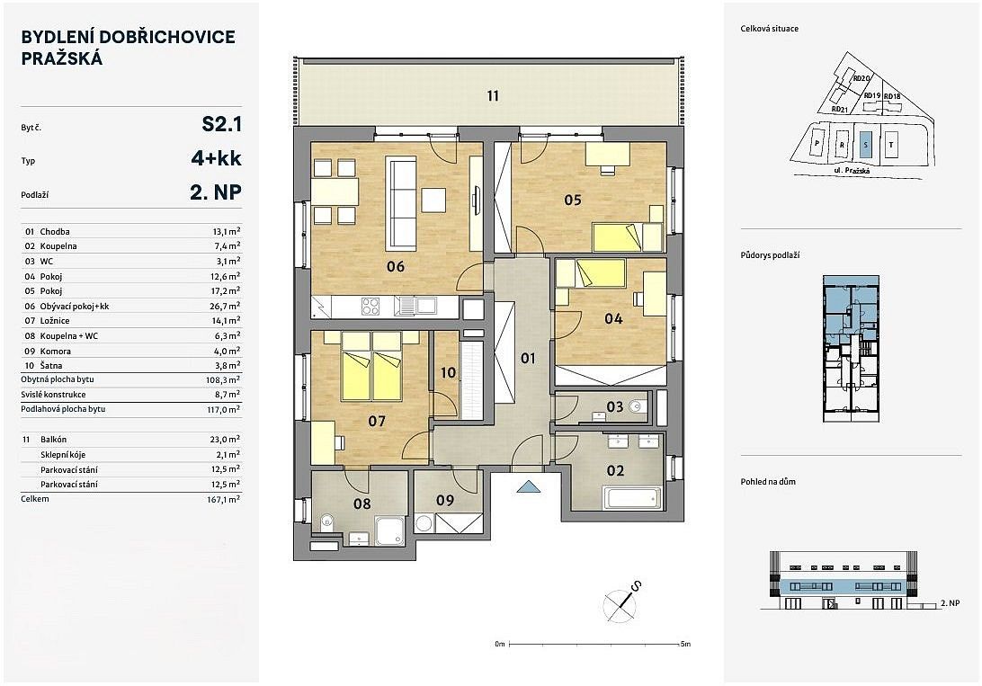 Prodej byt 4+kk - Dobřichovice, okres Praha-západ, Středočeský kraj, 117 m² - 2