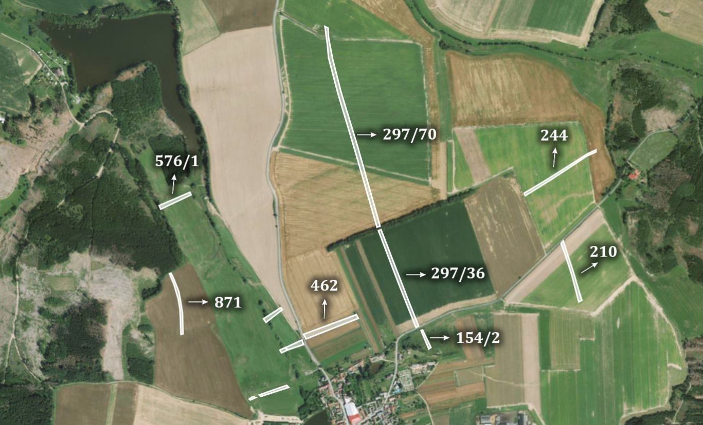 Zemědělské pozemky, Předín, 36 842 m²