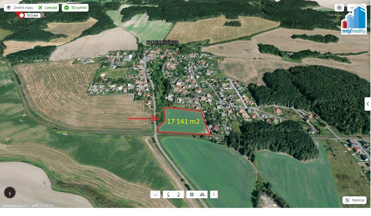 Pozemky pro bydlení, Kamenný Újezd, Nýřany, 17 141 m²