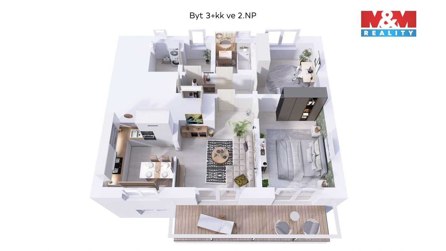 Prodej byt 3+kk - Kamenný Újezd, 79 m²