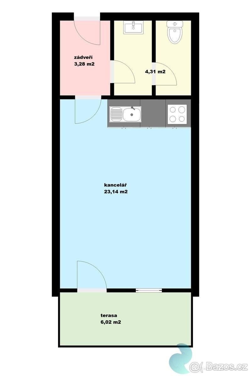 Pronájem kancelář - Český Krumlov, 381 01