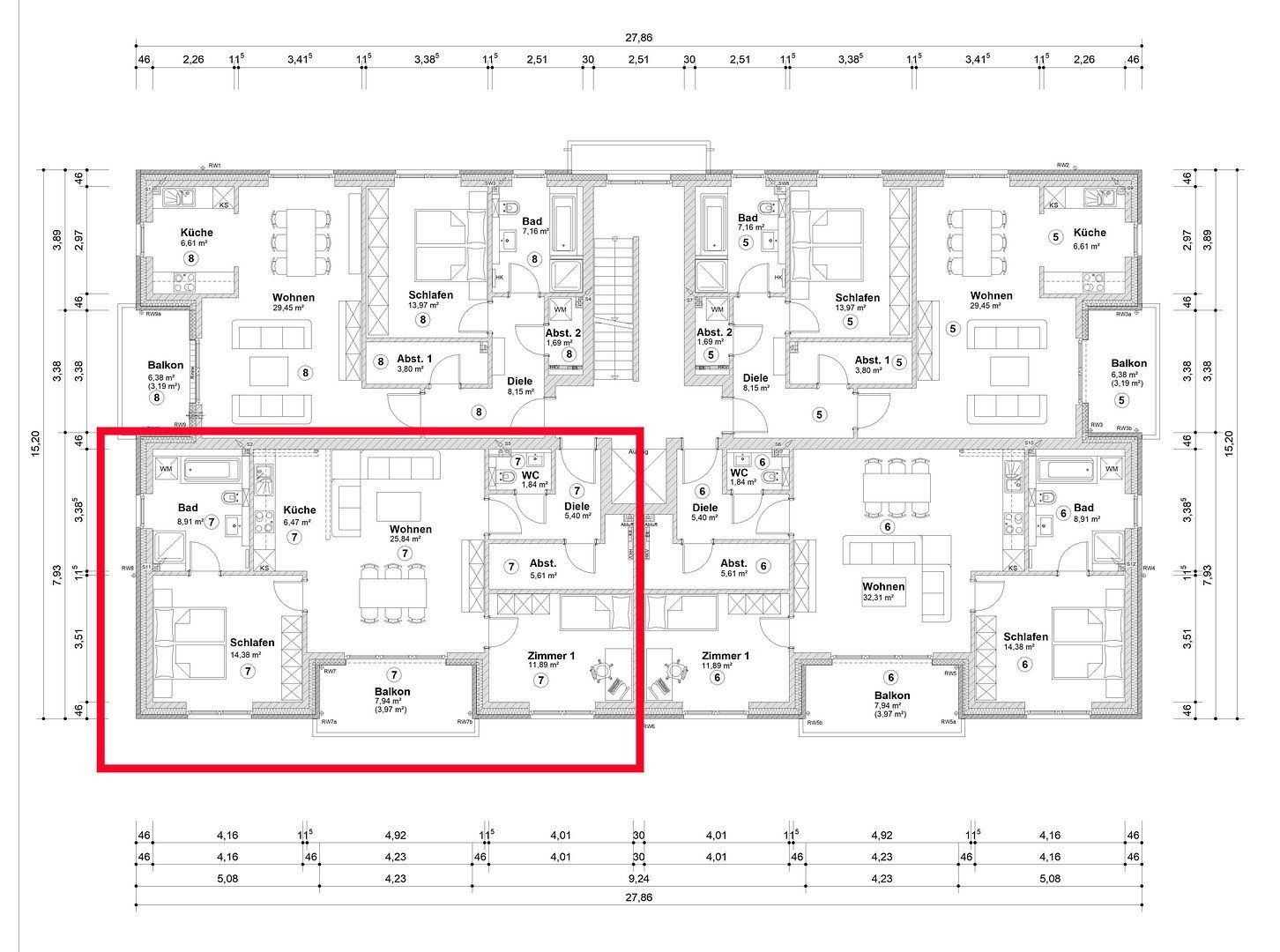 3+1, Kurzer Weg 14, , Dolní Sasko, 86 m² - 1
