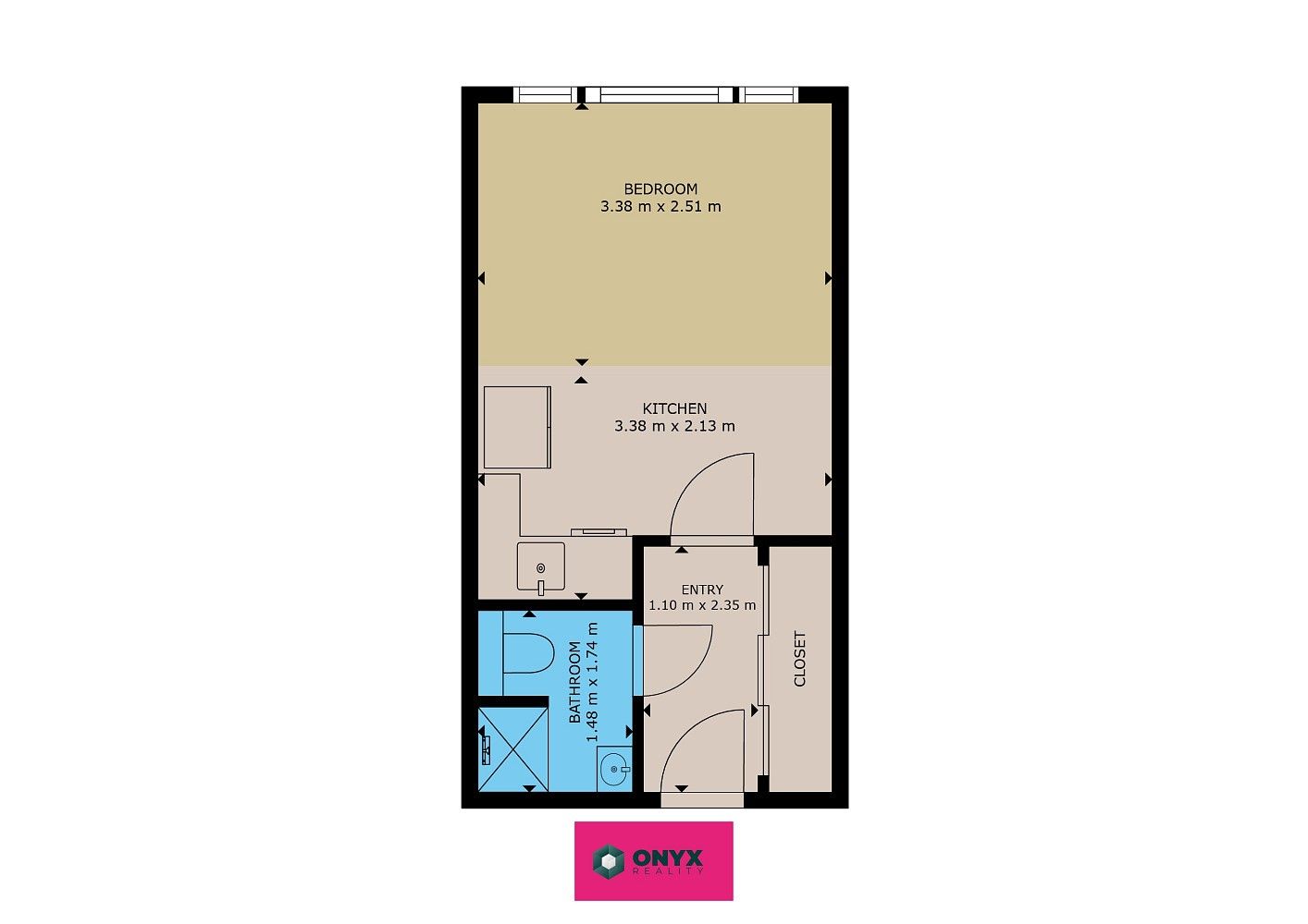 Byt 1+kk · 24 m² · Brno - Lesná, okres Brno-město, Jihomoravský kraj - 4