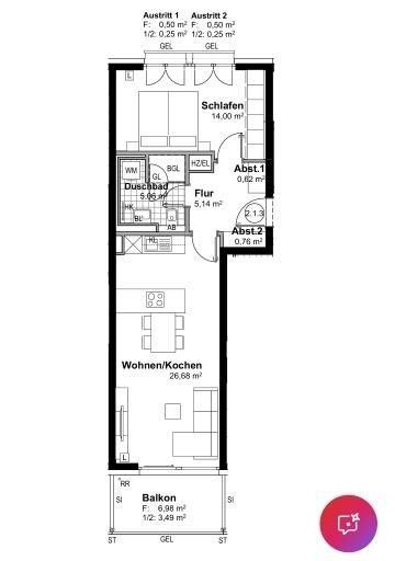 Byt 2+1 · 57 m² · Lilli-Kurowski-Straße 9 München München Bayern 80995 - 3