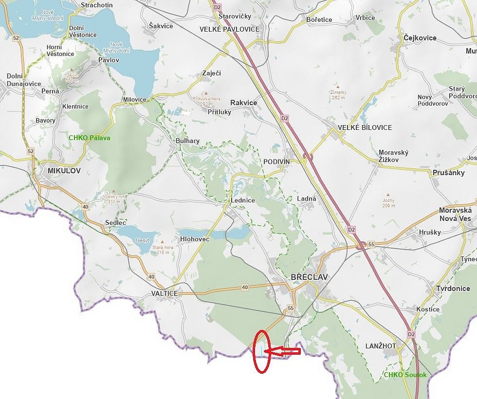 Prodej zemědělský pozemek - Břeclav - Poštorná, Jihomoravský kraj - 2