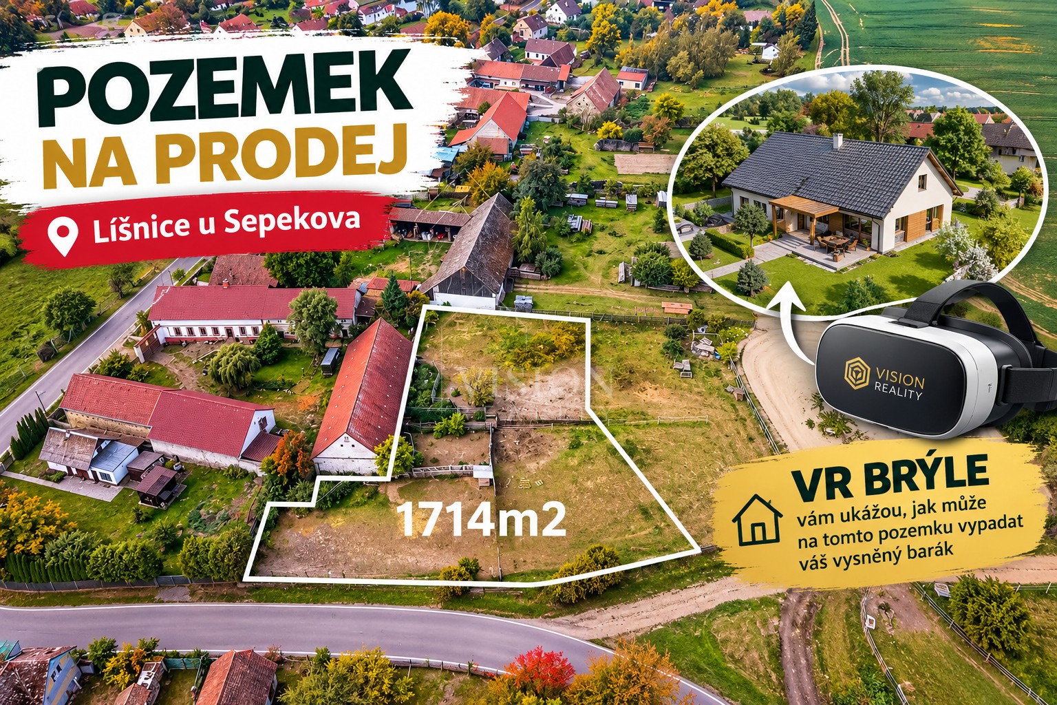 Pozemek pro bydlení · 1 714 m² · Sepekov - 4