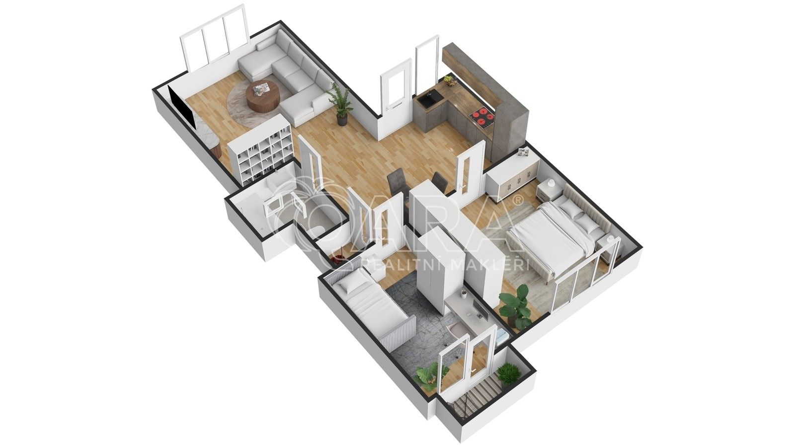 Pronájem byt 3+kk - Soběšická, Brno, 63 m²