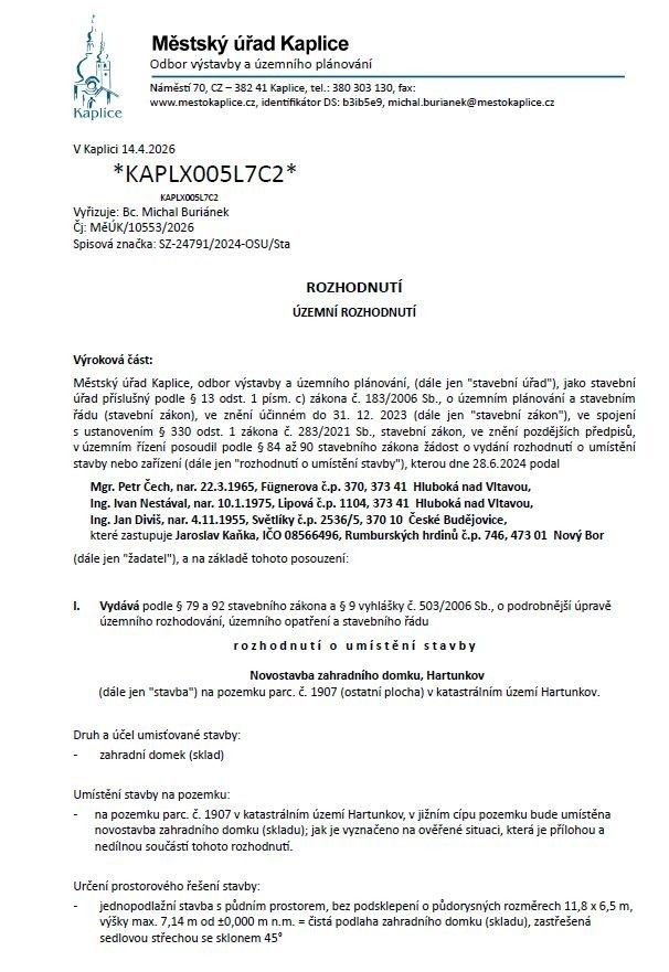Pozemek pro bydlení · Benešov nad Černou, 382 82 - 4