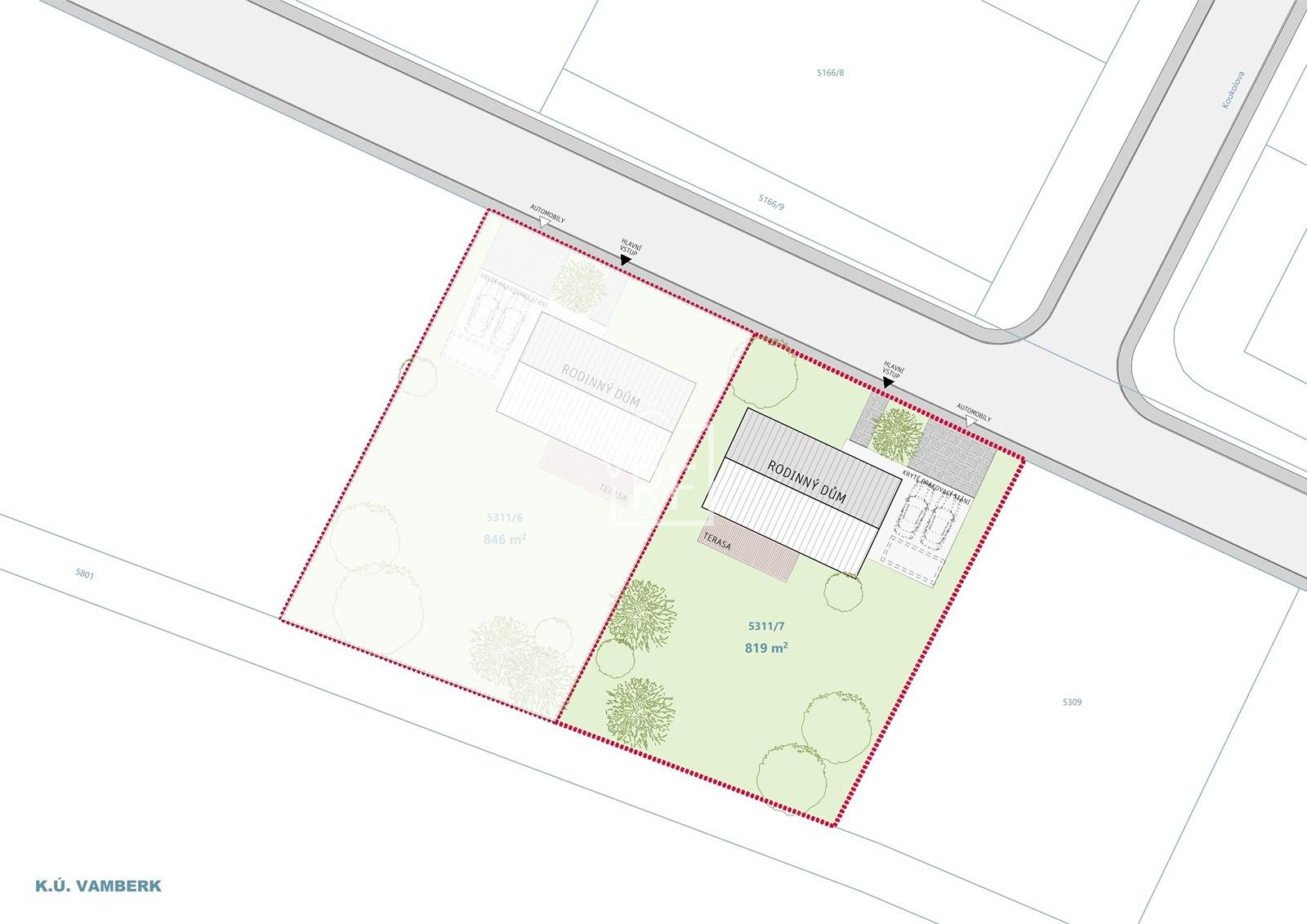 Pozemek pro bydlení · 819 m² · Vamberk - 4