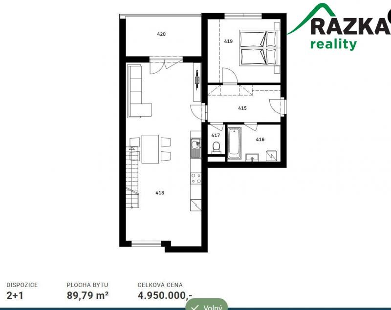 Prodej byt 2+1 - Nýrsko, 110 m²