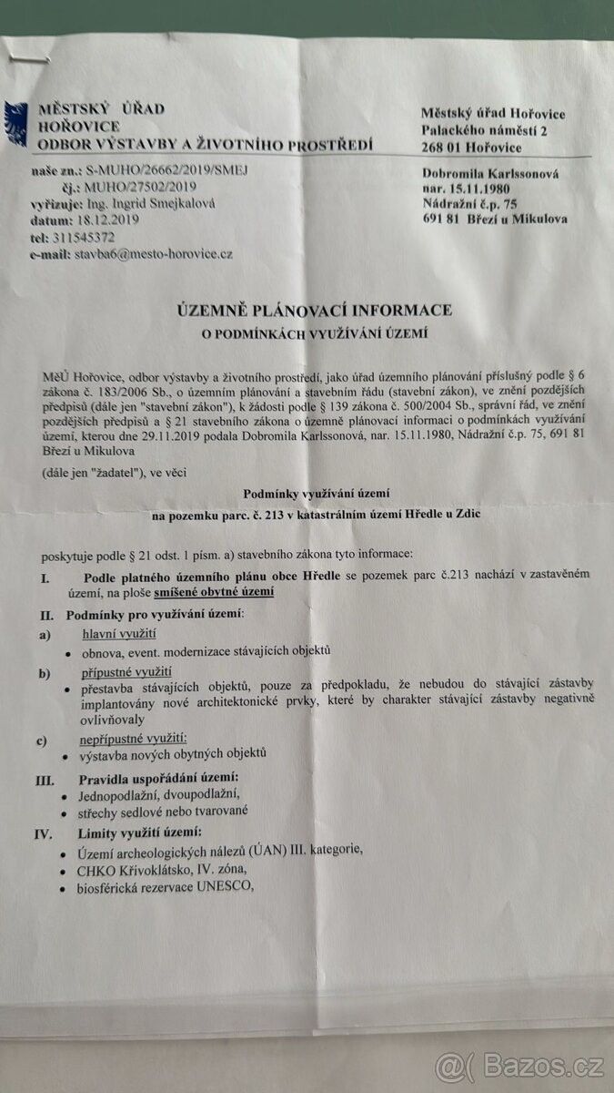 Pozemky pro bydlení, Zdice, 267 51