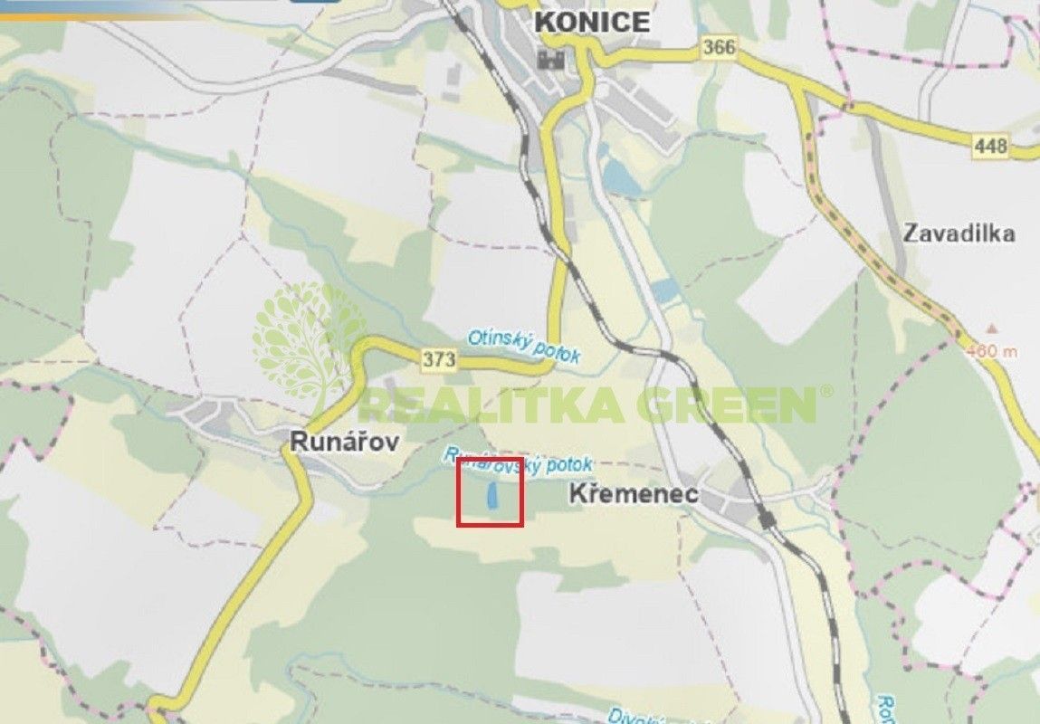 Prodej les - Křemenec, Konice, 3 343 m²