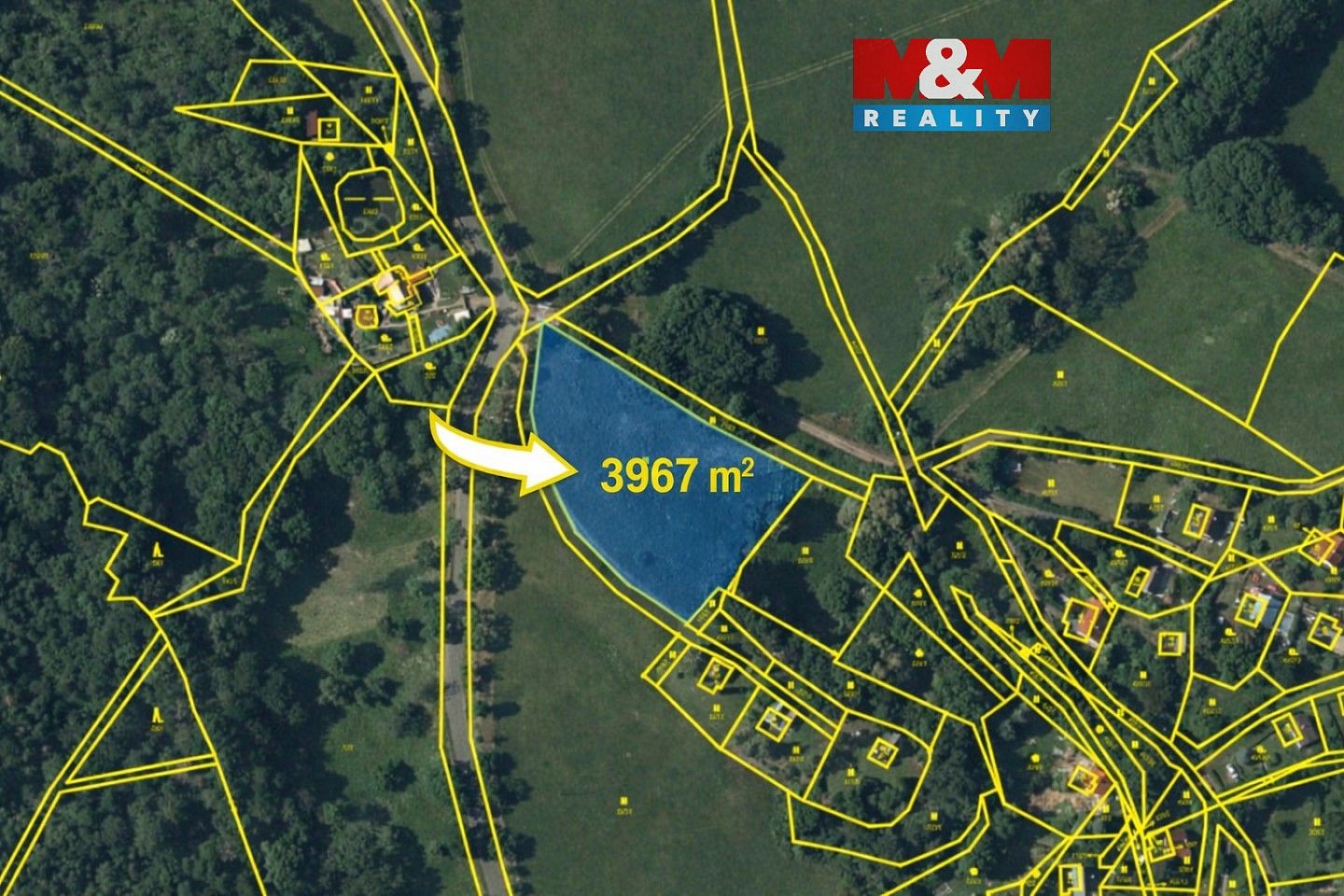 Louka, 3 967 m²