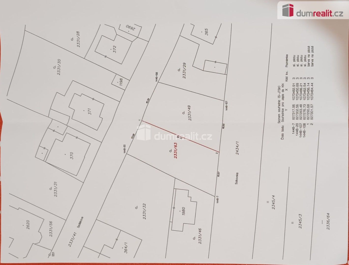 Prodej pozemek pro bydlení - Sedlákova, Plzeň, 470 m²