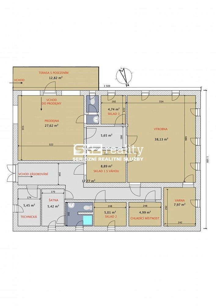 Obchodní prostory, Mikulášovice, okres Děčín, Ústecký kraj, 39 m² - 2