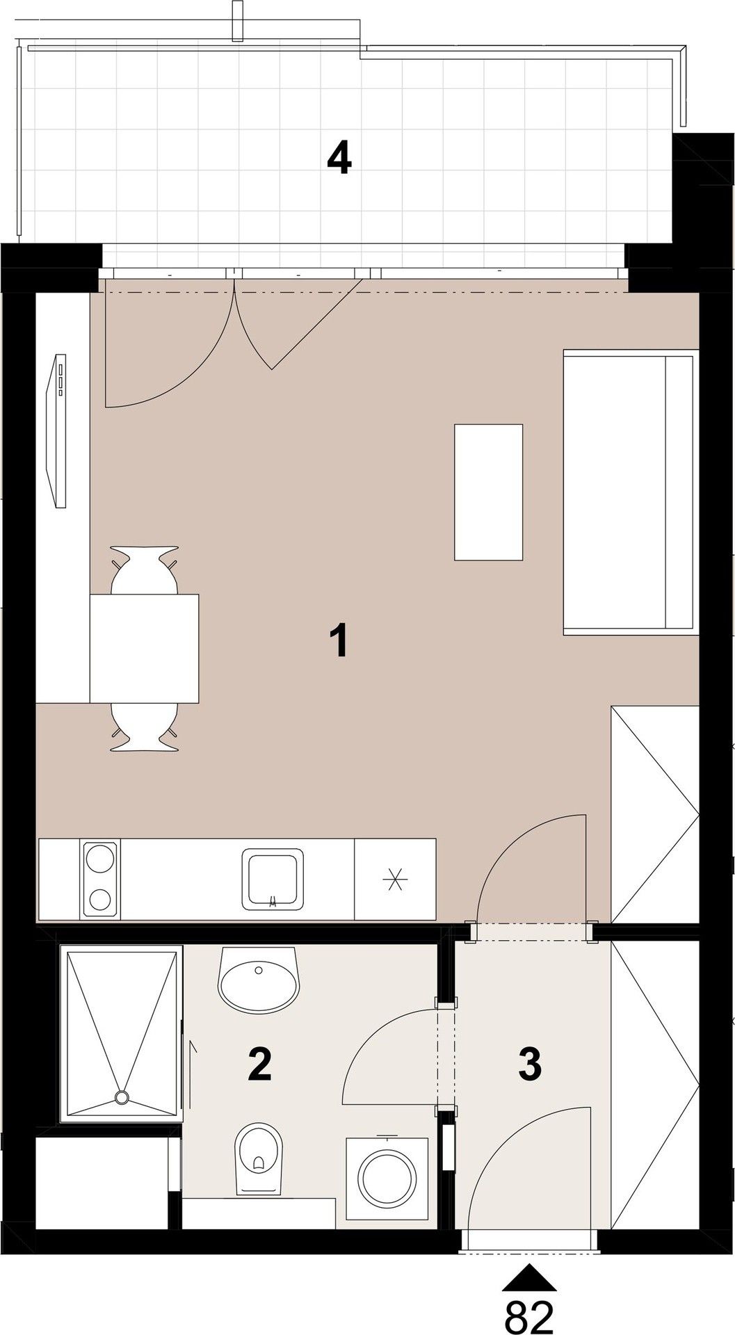Prodej byt 1+kk - Penízovková, Praha, 31 m²