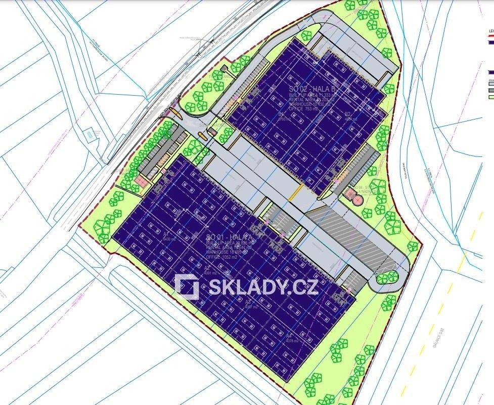 Sklady, Pohořelice, 8 640 m² - 2
