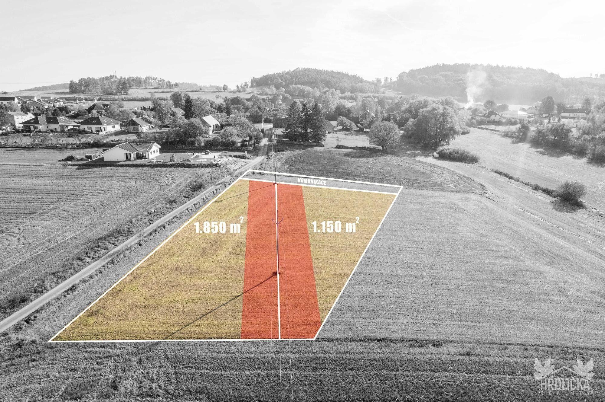 Pozemky pro bydlení, Radomyšl Domanice, 1 850 m² - 2