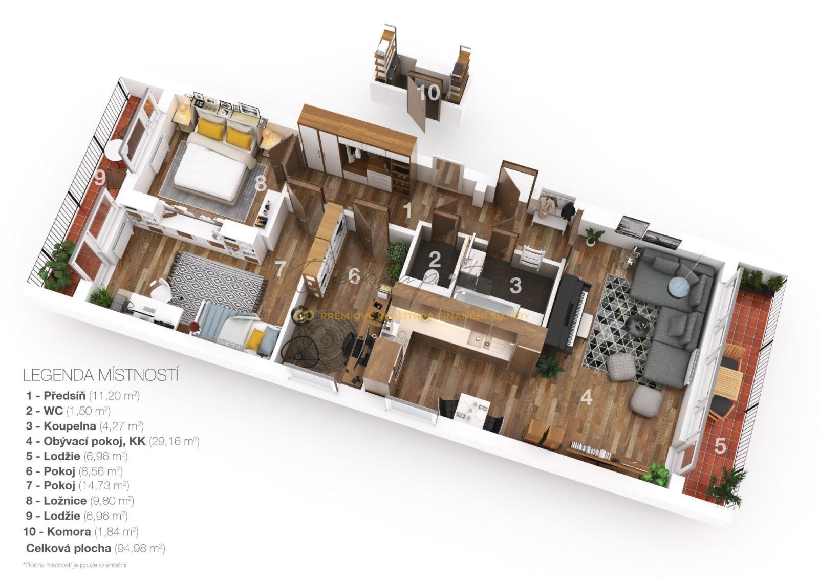 Prodej byt 4+kk - Kaštanová, Brandýs nad Labem-Stará Boleslav, 94 m²