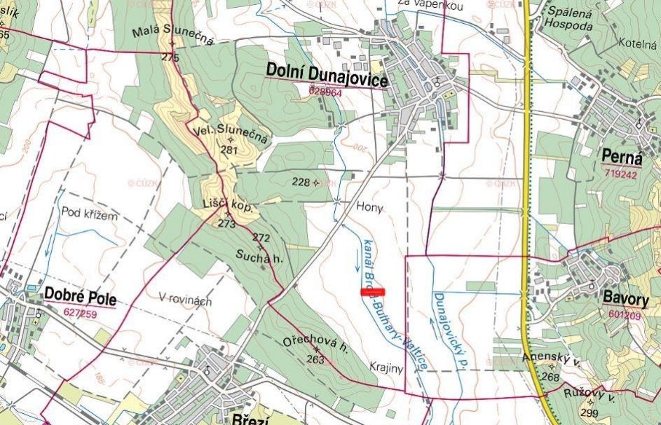 Prodej pozemek pro bydlení - Dolní Dunajovice, 691 85