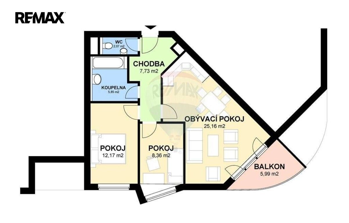 Byt 3+kk · 62 m² · Kurta Konráda 2445, Praha Libeň - 3