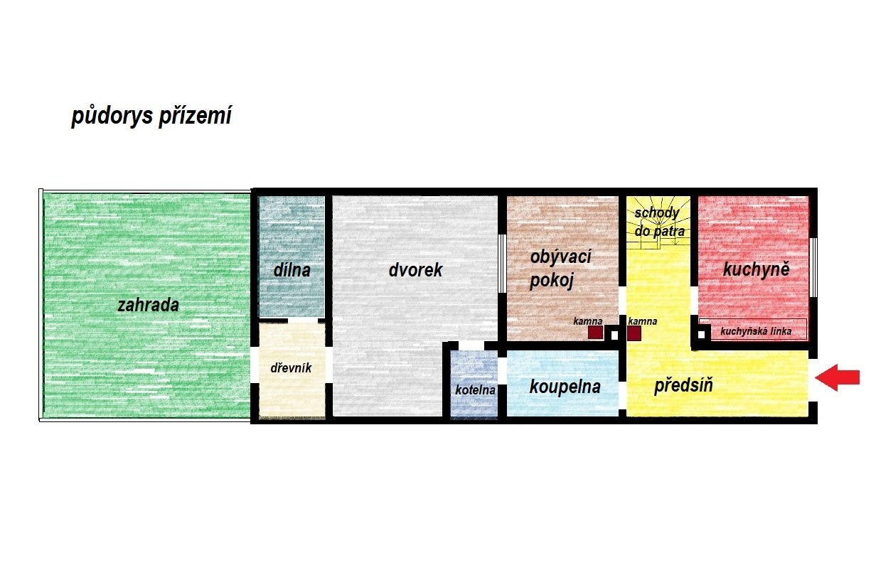 Rodinné domy, Tuchoraz, Kladno, 150 m² - 2