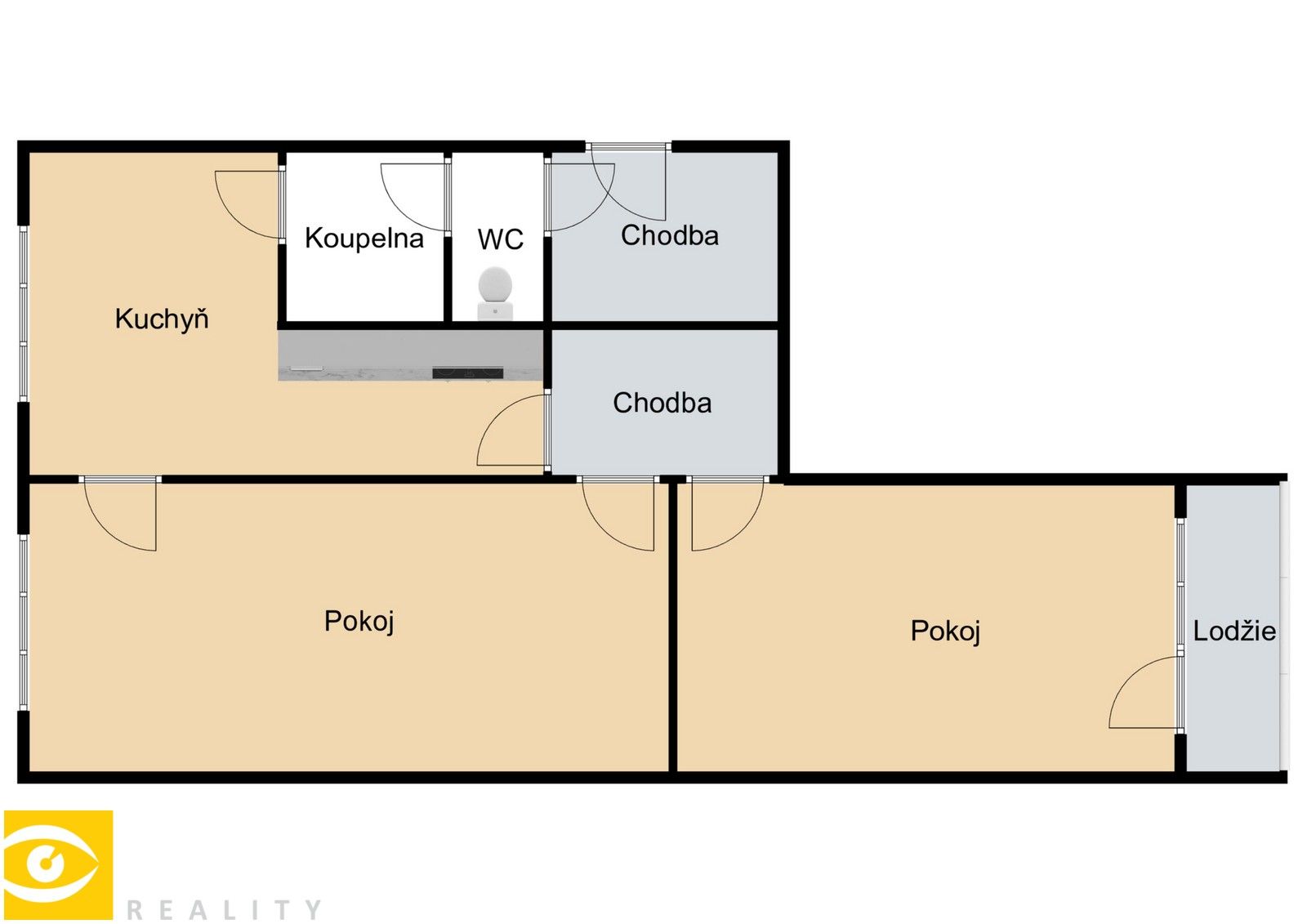 Prodej byt 2+1 - Kollárova 643, Mariánské Lázně, 60 m²